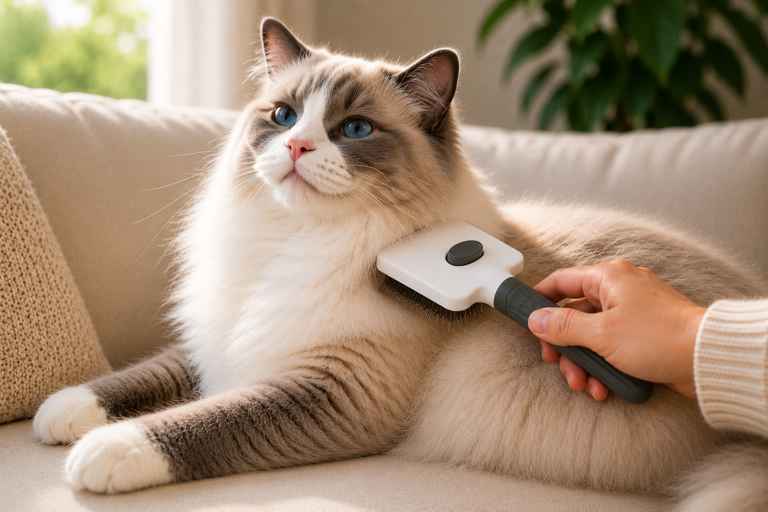 Luxury Self-Cleaning Pet Grooming Brush | Effortless Shedding & Deshedding