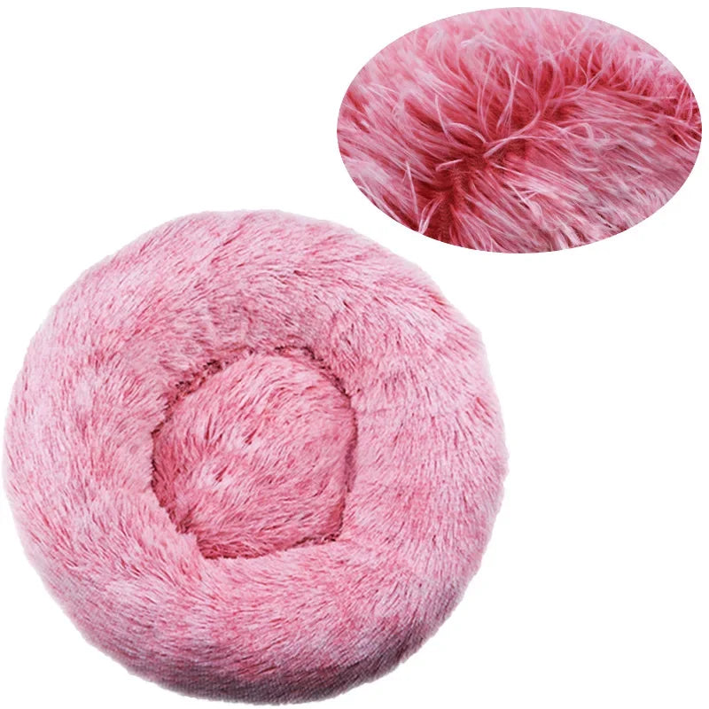 Calming Plush Pet Bed | Ultra-Soft Washable Dog & Cat Bed