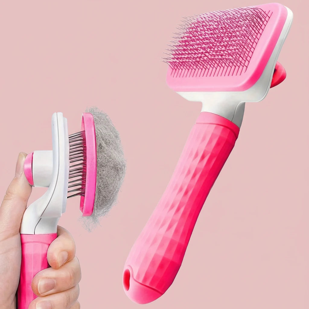 Luxury Self-Cleaning Pet Grooming Brush | Effortless Shedding & Deshedding