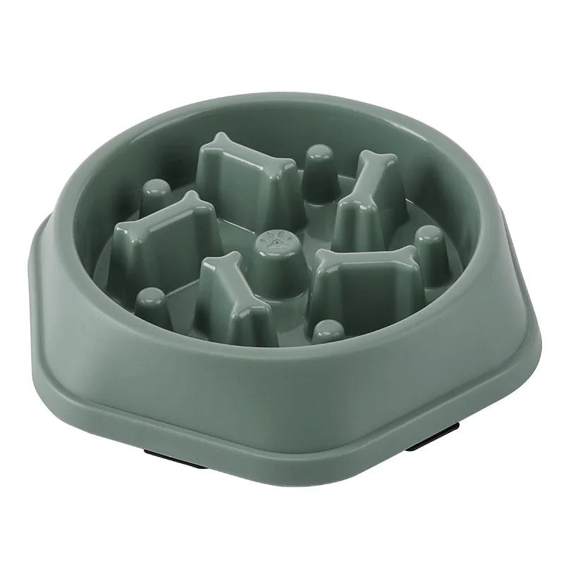Luxury Slow Feed Pet Bowl | Anti-Choking Interactive Feeder