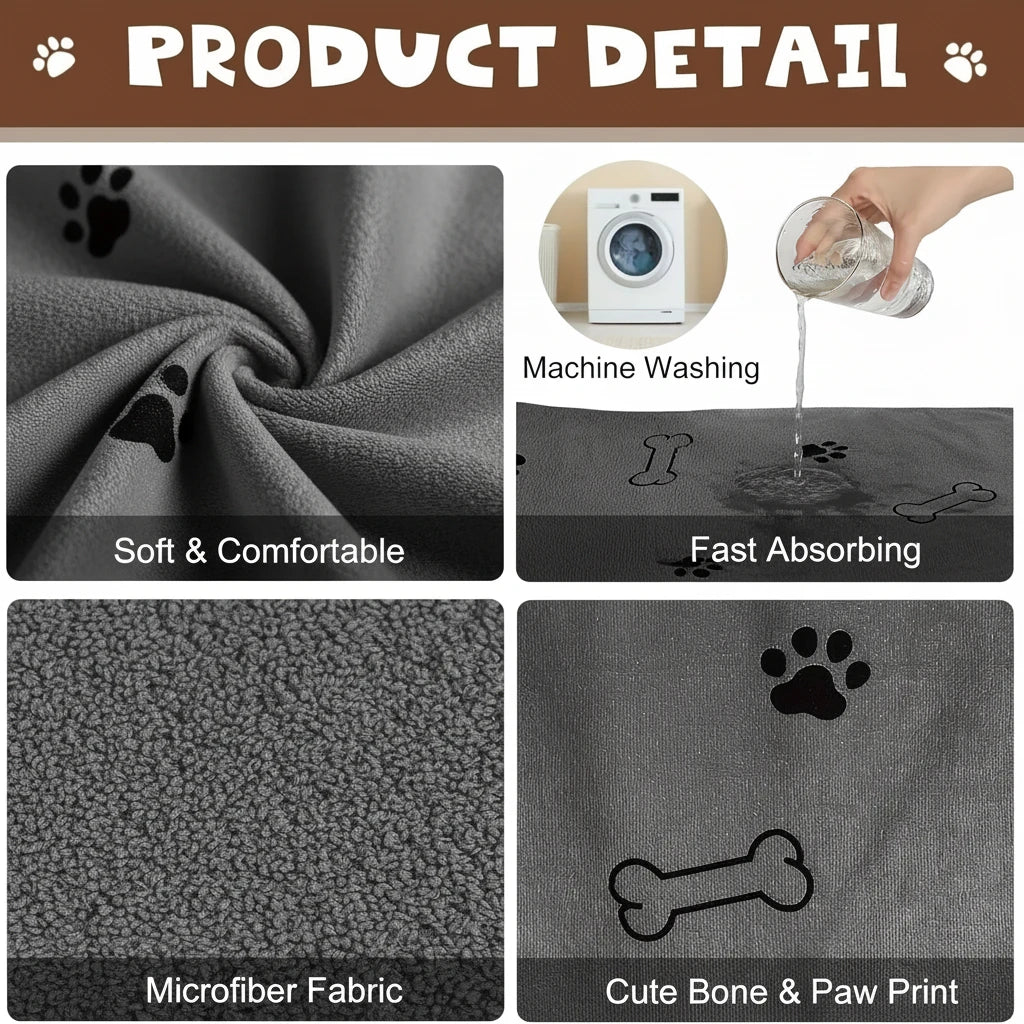 luxury Quick-Drying Microfiber Pet Towel | ZenPaws