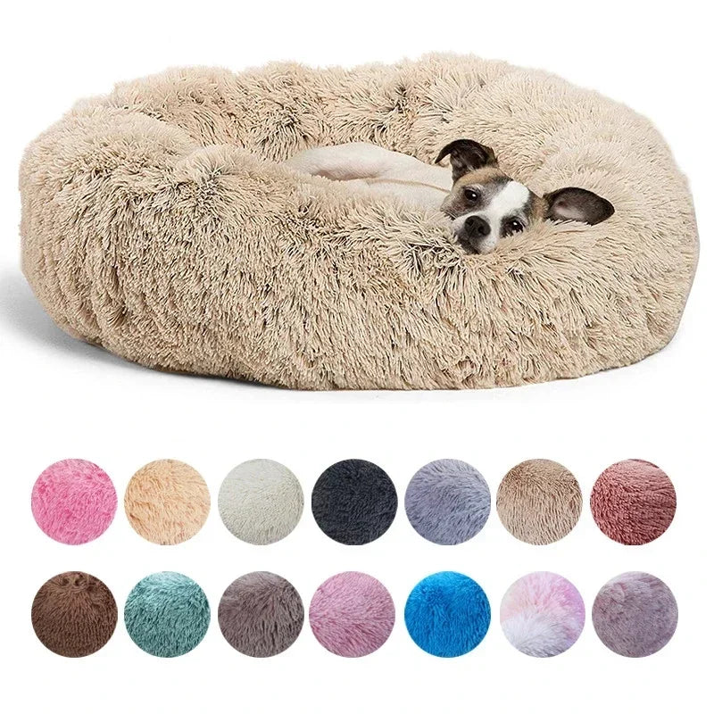 Calming Plush Pet Bed | Ultra-Soft Washable Dog & Cat Bed