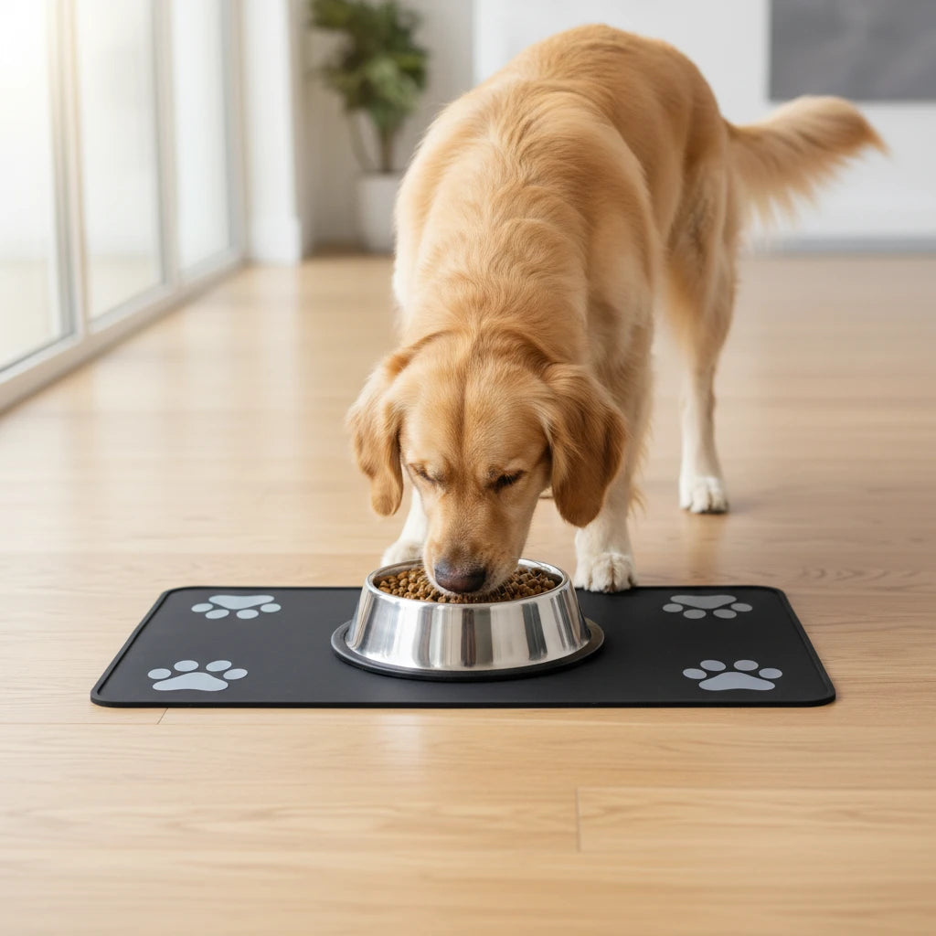 Luxury Quick-Dry Pet Feeding Mat | Waterproof & Super Absorbent