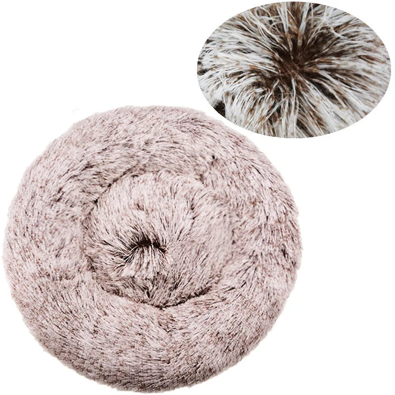 Calming Plush Pet Bed | Ultra-Soft Washable Dog & Cat Bed