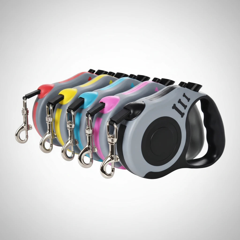 Luxury Retractable Dog Leash | Smooth Lock & Comfortable Grip