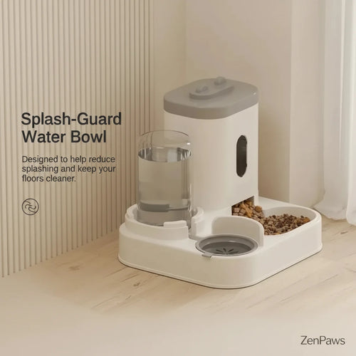 Luxury Automatic Pet Feeder & Water Fountain | 2-in-1 Feeding Station