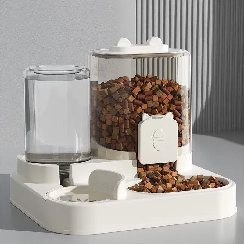 Luxury Automatic Pet Feeder & Water Fountain | 2-in-1 Feeding Station