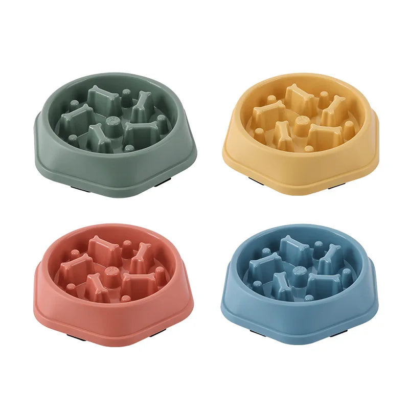 Luxury Slow Feed Pet Bowl | Anti-Choking Interactive Feeder