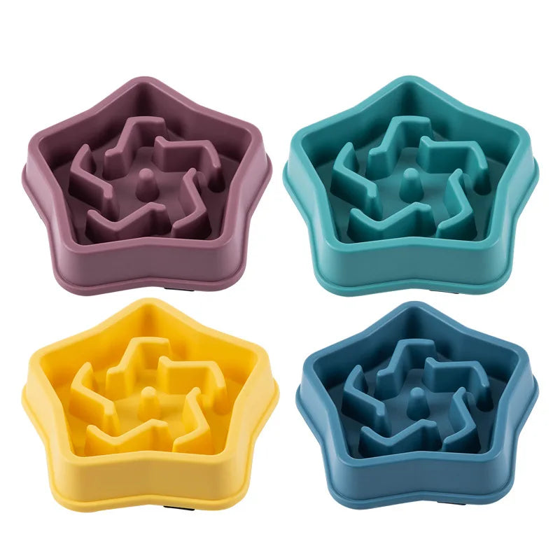 Luxury Slow Feed Pet Bowl | Anti-Choking Interactive Feeder