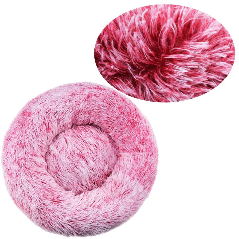 Calming Plush Pet Bed | Ultra-Soft Washable Dog & Cat Bed