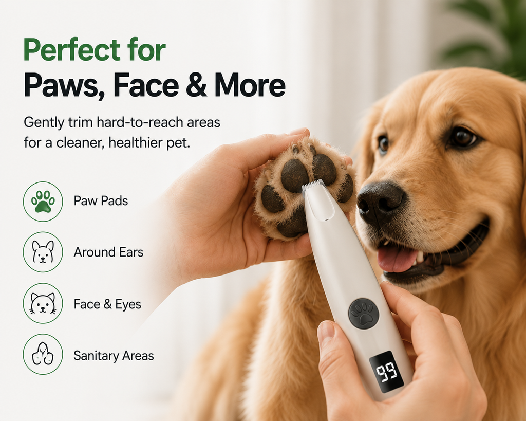 ZenPaws™ Quiet LED Paw Trimmer | Safe & Rechargeable