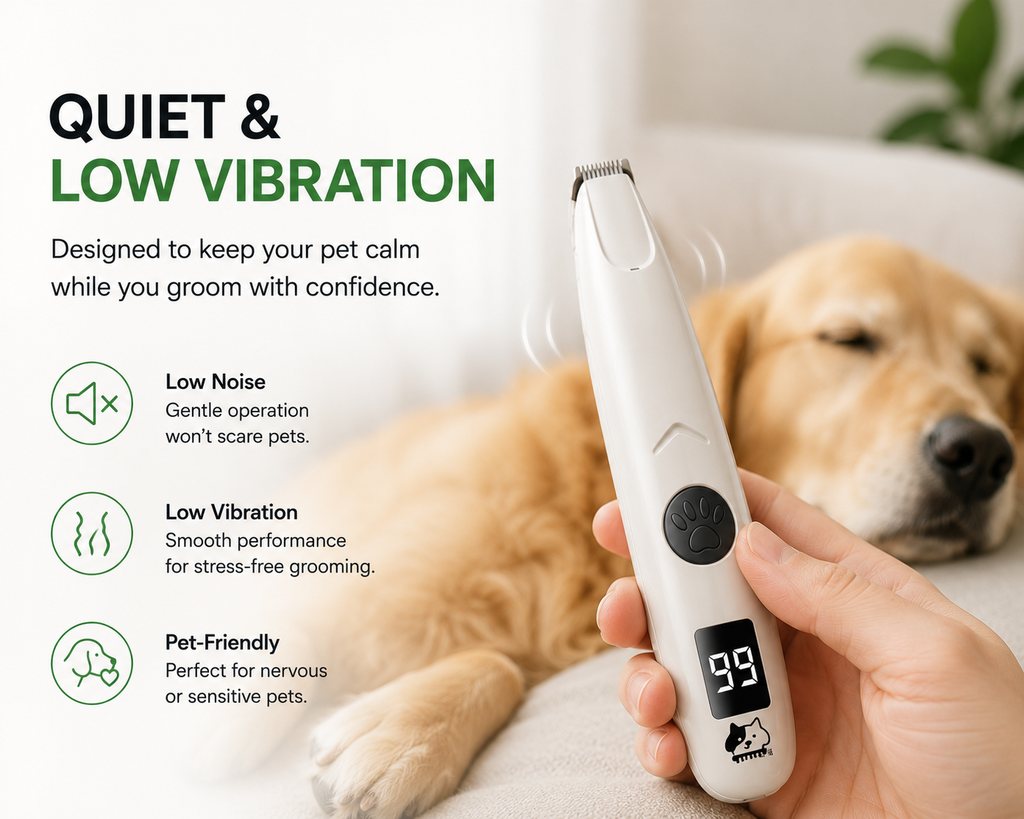 ZenPaws™ Quiet LED Paw Trimmer | Safe & Rechargeable