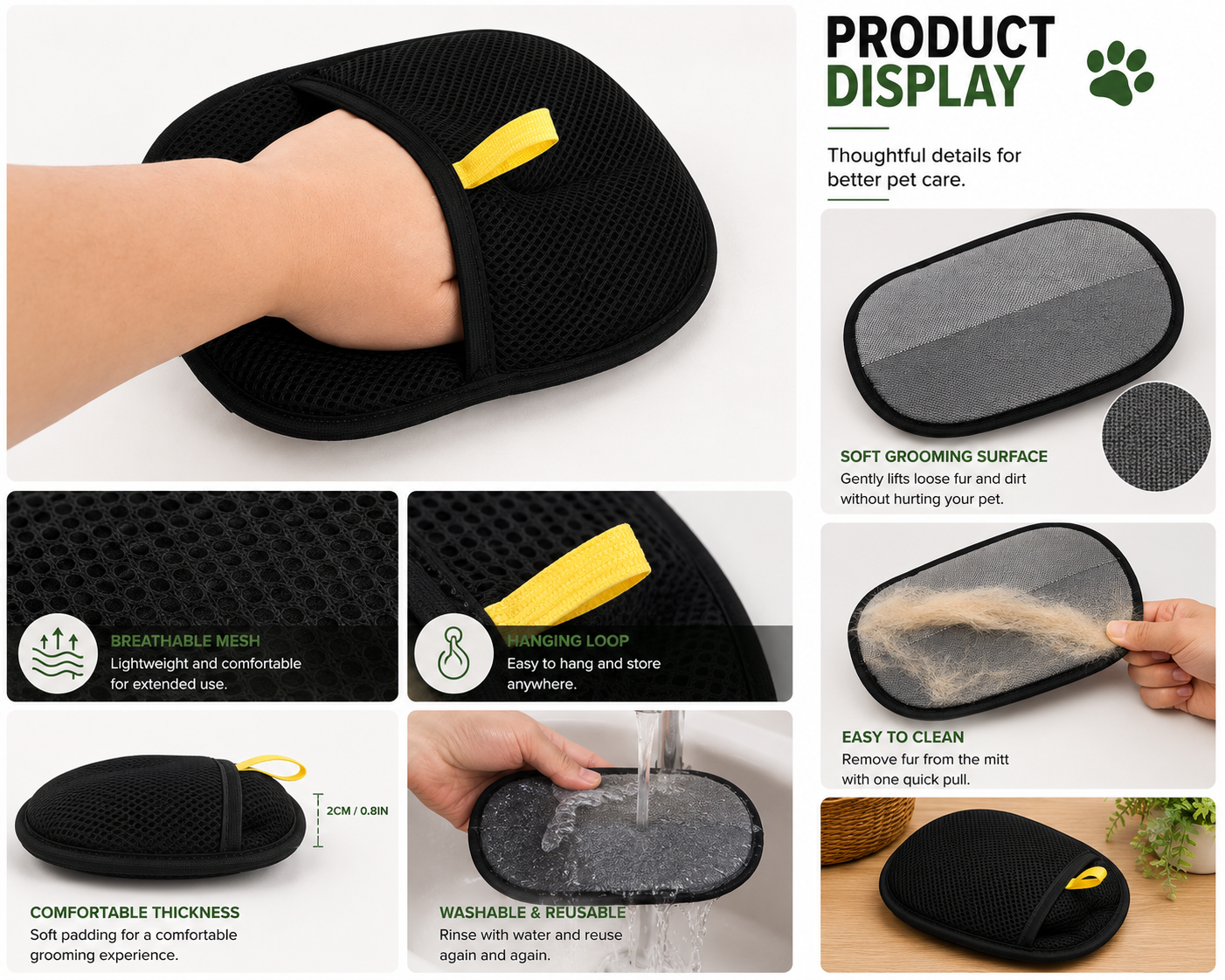 ZenPaws™ Reusable Pet Hair Removal Glove